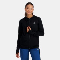 Le Coq Sportif kvinner hettegenser med sort glidelås ZX20R316 klær