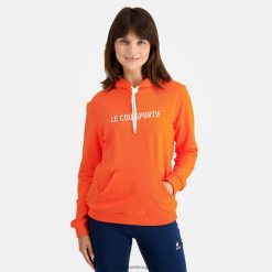 Le Coq Sportif kvinner hettegenser oransje ZX20R592 klær