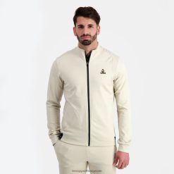 Le Coq Sportif menn brun sweatshirt med glidelås ZX20R8 klær
