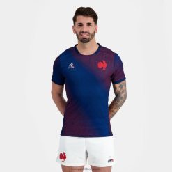 Le Coq Sportif menn førkamptrøye - xv de france blå ZX20R173 klær