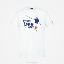 Le Coq Sportif menn mote t-skjorte hvit ZX20R158 klær