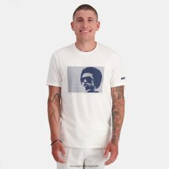 Le Coq Sportif menn mote t-skjorte hvit ZX20R159 klær