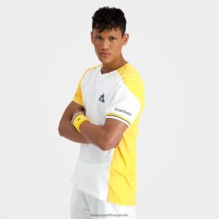 Le Coq Sportif menn mote t-skjorte hvit ZX20R166 klær