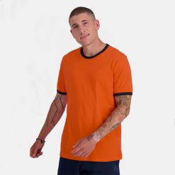 Le Coq Sportif menn mote t-skjorte oransje ZX20R151 klær